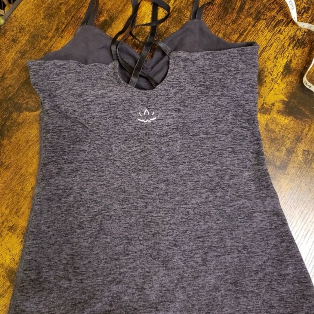 Beyond Yoga spacedye strappy back sweetheart